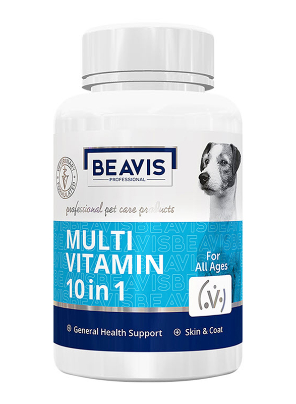 

Beavis 10-in-1 Dog Multi Vitamin Tablet, 100 Tablets, White