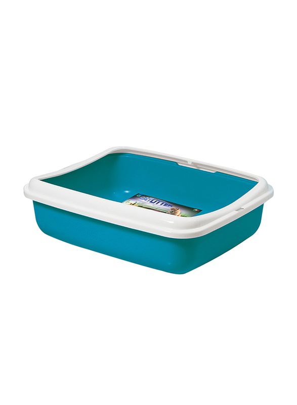 

Georplast Big Cat Litter Tray, 50 x 40 x 14.5cm, Blue