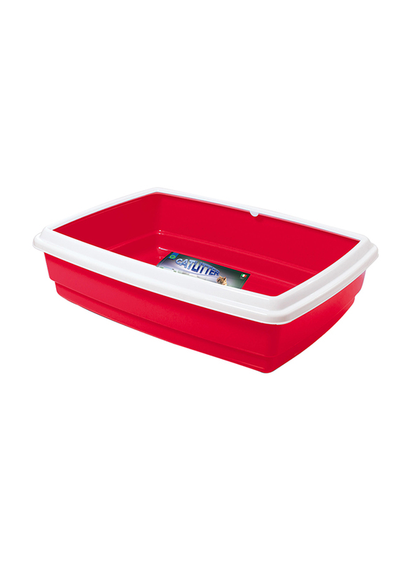 

Georplast Jumbo Cat Litter Tray, 54 x 40 x 14cm, Red