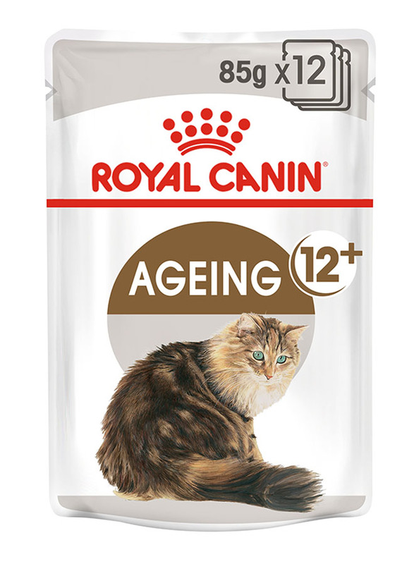 

Royal Canin Feline Health Nutrition Ageing +12 Gravy Cat Wet Food, 12 x 85g
