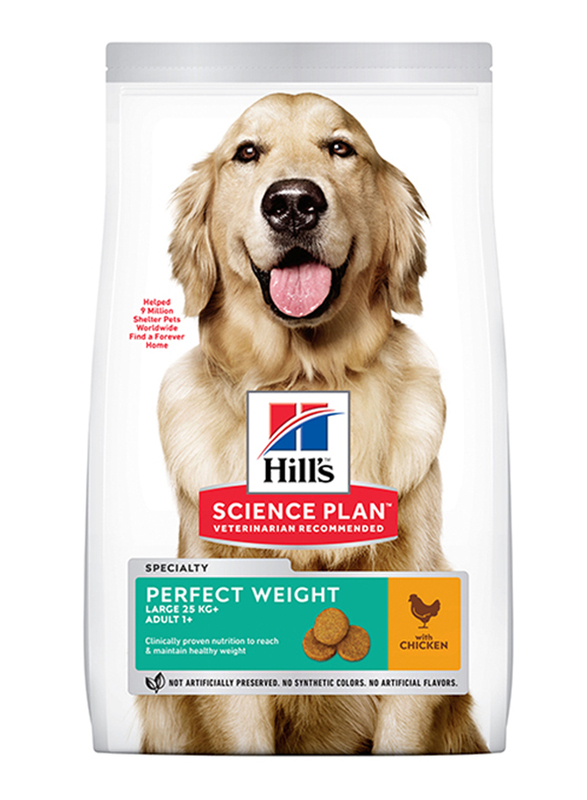 

Hill's Science Plan Adult Perfect Weight with Chicken Large Breed Dog Dry Food, 12Kg