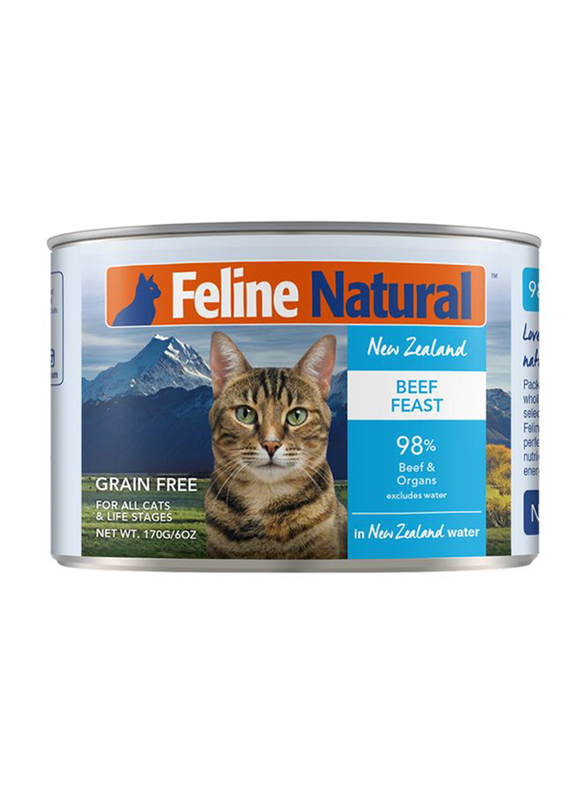 

Feline Natural Beef Can Cat Wet Food, 12 x 170g