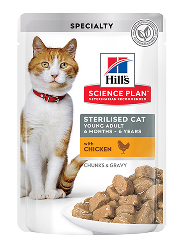 

Hill's Science Plan Perfect Weight Adult Cat Food with Chicken Wet Food, 12 x 85g