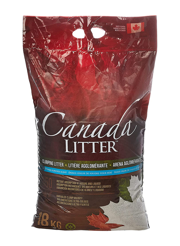 

Canada Litter Baby Powder Clumping Cat Litter, 18 Kg