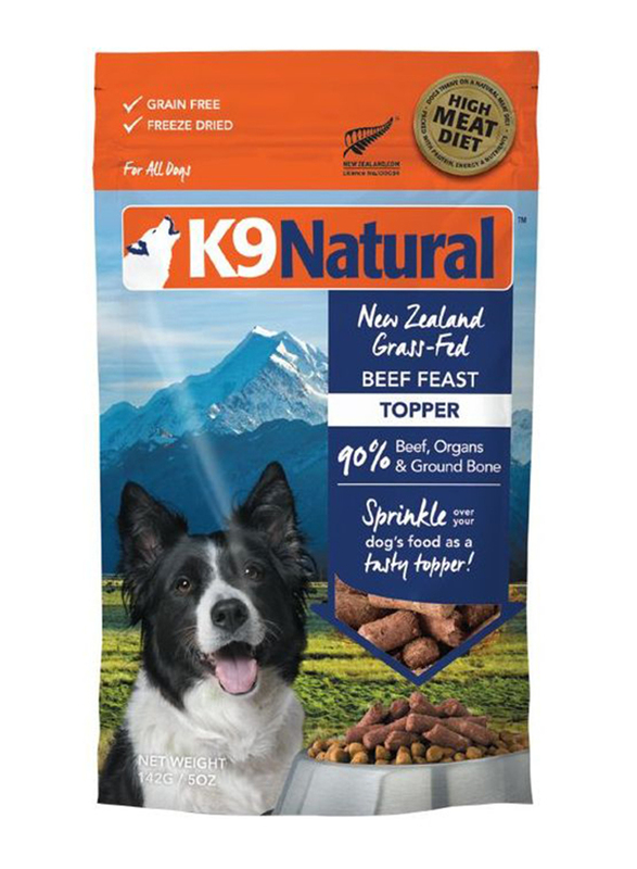 

K9 Natural Freeze Dried Beef Feast Topper Dog Dry Food, 142g