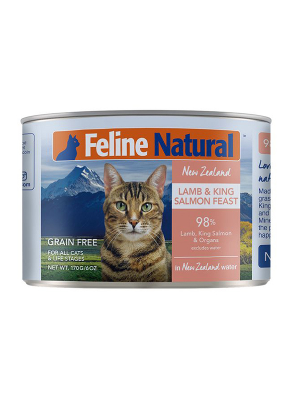 

Feline Natural Lamb & King Salmon Can Cat Wet Food, 12 x 170g