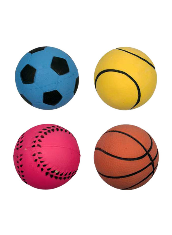 

Duvo+ Rubber Neon Ball Mix Dog Toy, 6cm, Multicolour