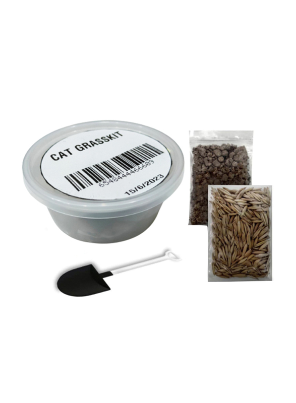 

Natural Cat Grass Growing Kit, 3 Pieces, Brown