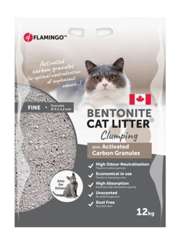 

Flamingo Cat Litter Activated Carbon Granules Cats Dry Food, 12 Kg