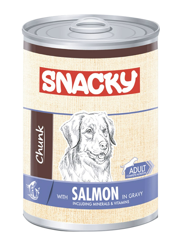 

Snacky Lamb Salmon Adult Dog Wet Food, 400g