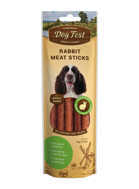 

Dog Fest Rabbit Meat Sticks Adult Dogs Dry Food, 45g