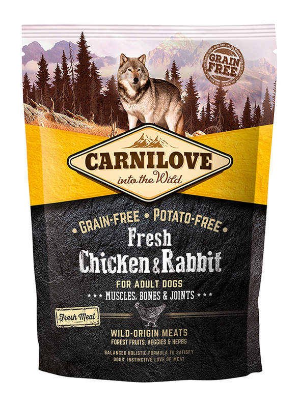 

Carnilove Fresh Chicken & Rabbit Adult Dog Dry Food, 1.5 Kg