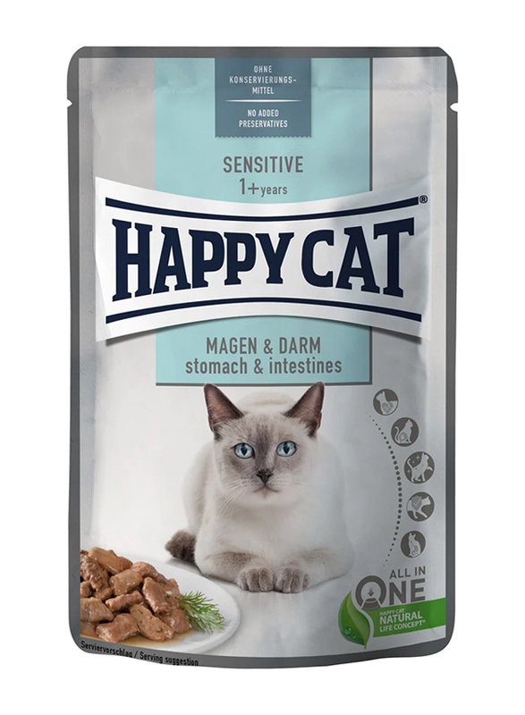 

Happy Cat MIS Sensitive Stomach & Intestine Cats Wet Food, 85g