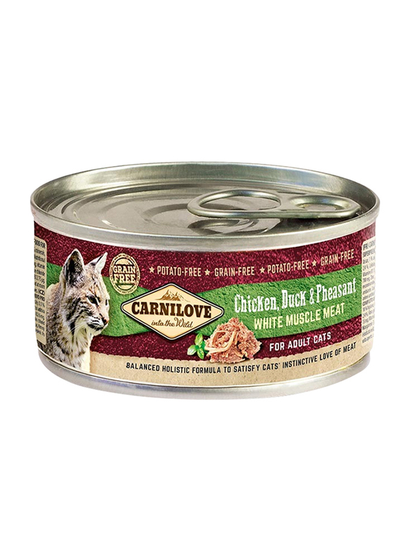 

Carnilove Chicken, Duck & Pheasant Adult Cat Wet Food, 12 x 100g