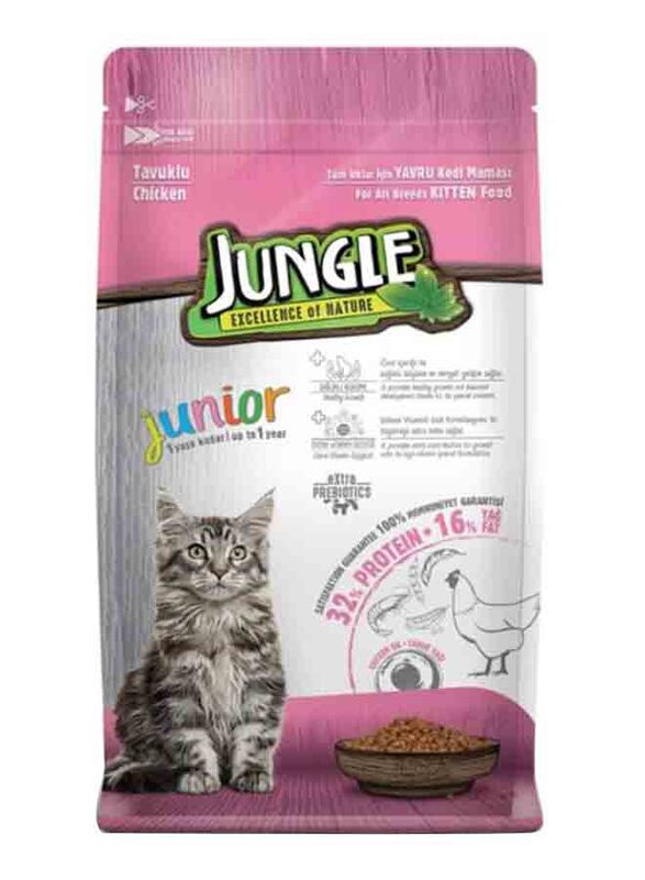 

Jungle Chicken Kitten Cat Dry Food, 1.5Kg