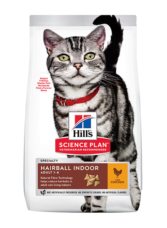 

Hill's Science Plan Hairball Indoor with Chicken Cat Dry Food, 300g