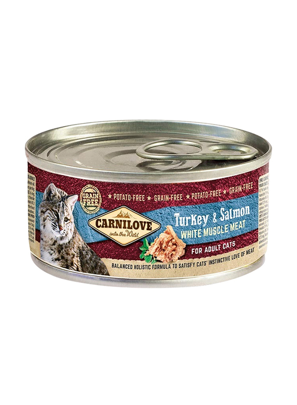 

Carnilove Turkey & Salmon Adult Cat Wet Food, 12 x 100g