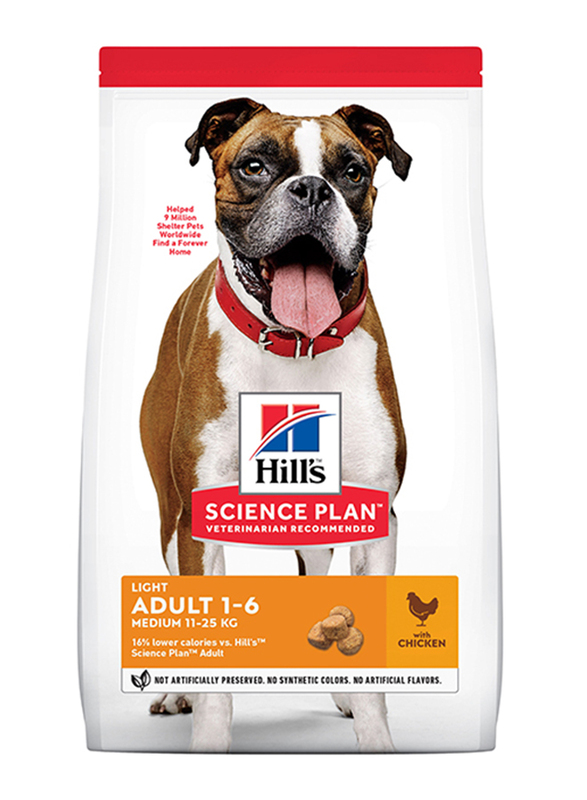 

Hill's Science Plan Light Medium Adult Dog Dry Food with Chicken, 14 Kg