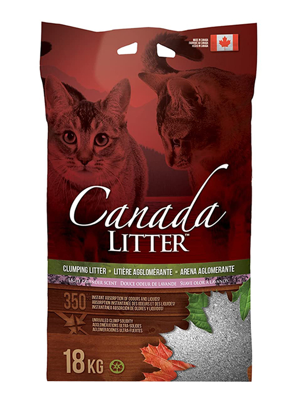 

Canada Litter Lavender Scent Clumping Cat Litter, 18 Kg