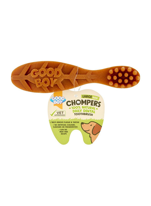 

Good Boy Dogs Chompers Daily Dental Toothbrushes, Large, Beige