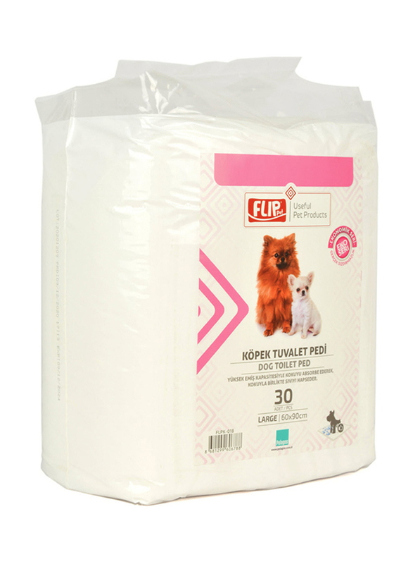 

Flip Dog Toilet Training Pad, 30 Pieces, White