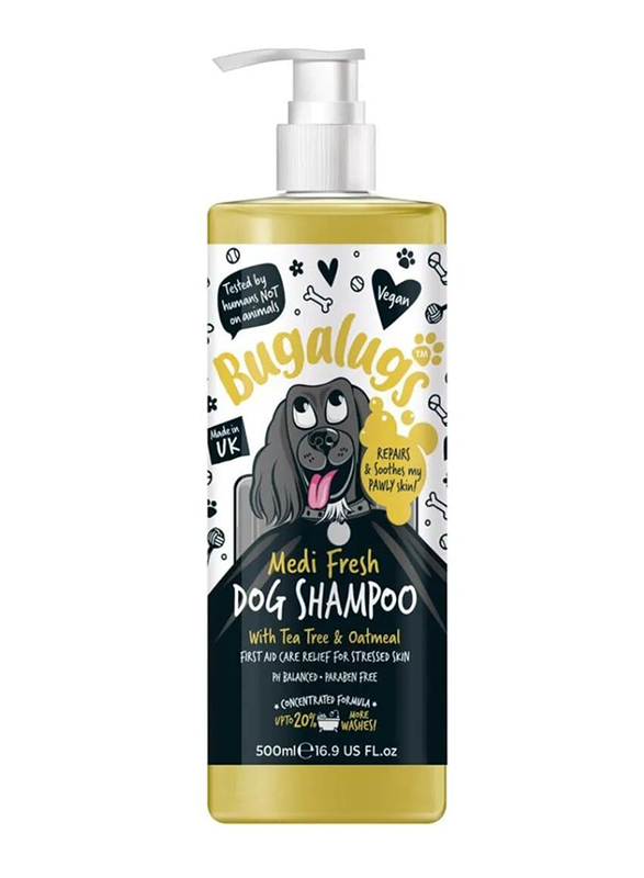 

Bugalugs Medi Fresh Dog Shampoo, 500ml, Yellow