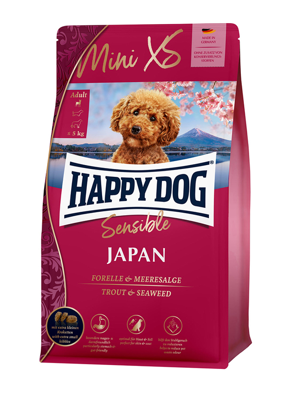 

Happy Dog Mini XS Trout Seaweed Dog Dry Food, 1.3 Kg