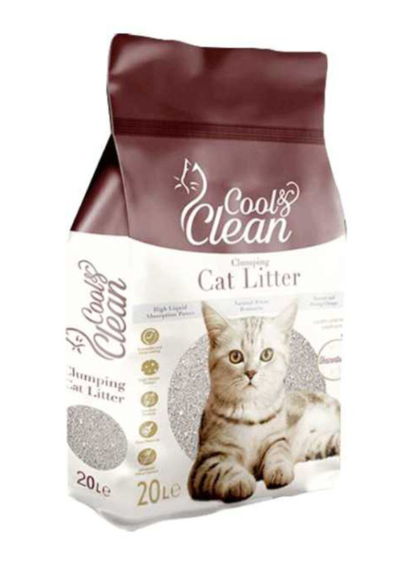 

Patimax Cool & Clean Clumping Cat Lavender Litter, 20 Liters, Brown