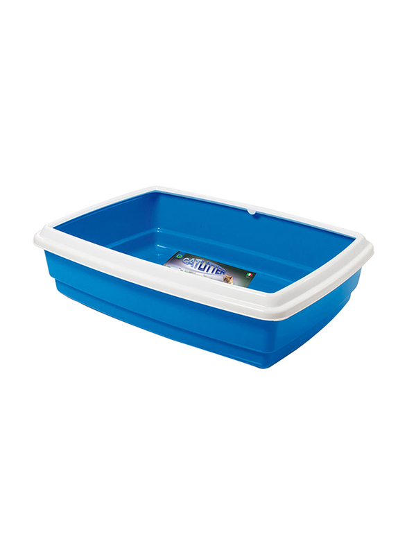 

Georplast Jumbo Cat Litter Tray, 54 x 40 x 14cm, Blue