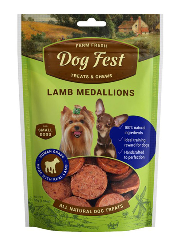 

Dog Fest Lamb Medallions Dogs Dry Food, 55g