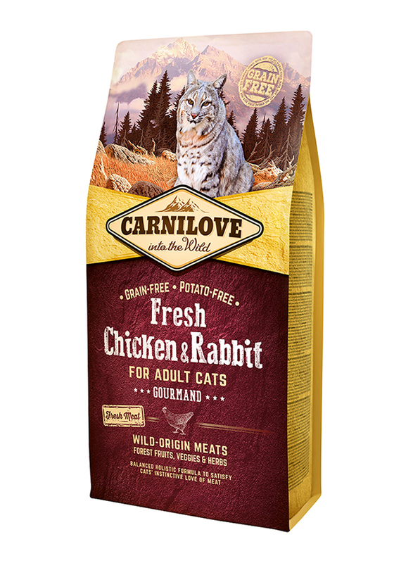 

Carnilove Fresh Chicken & Rabbit Adult Cat Dry Food, 6 Kg