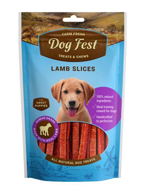 

Dog Fest Lamb Slices Dogs Dry Food, 90g