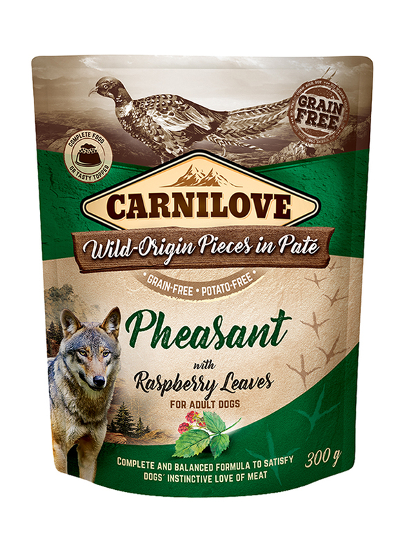 

Carnilove Pheasant with Raspberry Leaves Adult Dog Wet Food, 12 x 300g