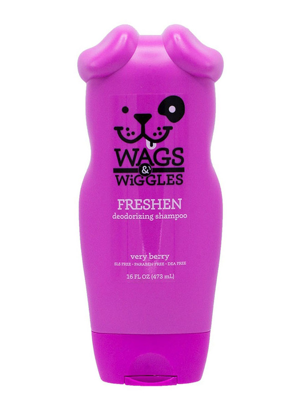 

Wags & Wiggles Very Berry Freshen Deodorizing Dog Shampoo, 473ml, Purple