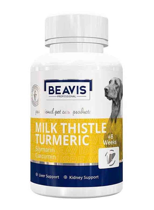 

Beavis Milk Thistle Turmeric Dog Tablet, 90 Tablets, White