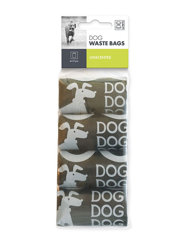

M-Pets Dog Waste Bags, 60 Pieces, Black