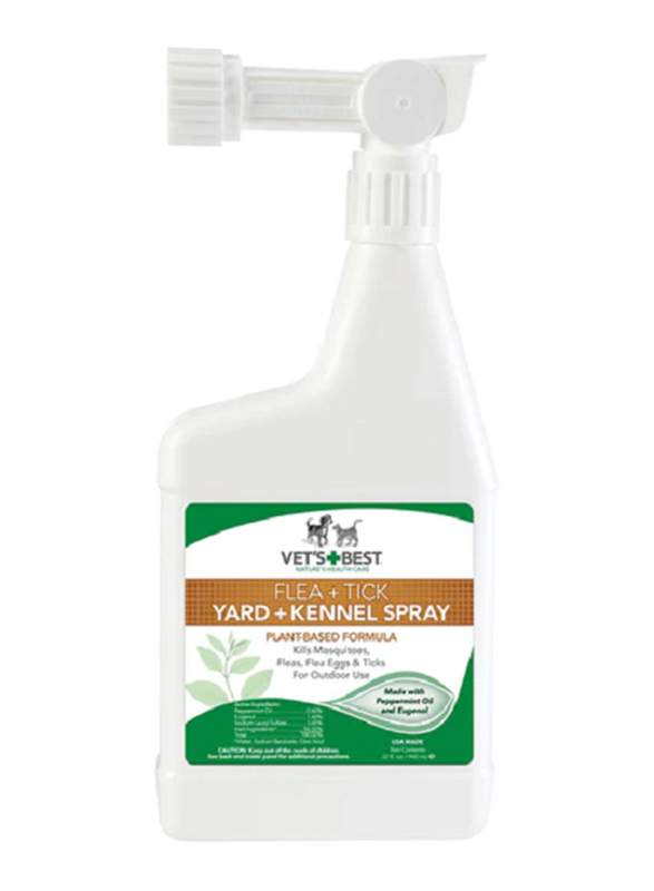 

Vet's Best Natural Dog Flea + Tick Yard & Kennel Spray, 945ml