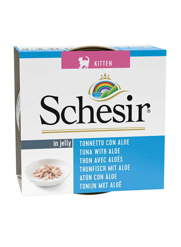 

Schesir Can Kitten Tuna With Aloe Cat Wet Food, 6 x 85g