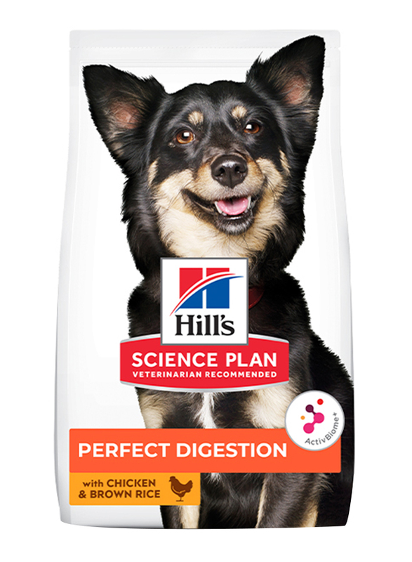 

Hill's Science Plan Chicken & Brown Rice Perfect Digestion Small & Mini Adult Dog Dry Food, 1.5Kg