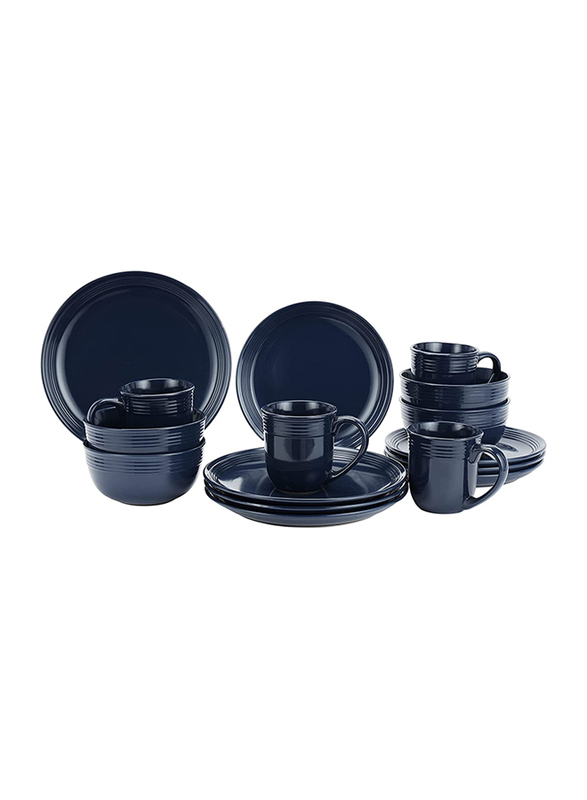 

RoyalFord 16-Piece Stoneware Dinner Set, RF11262, Blue