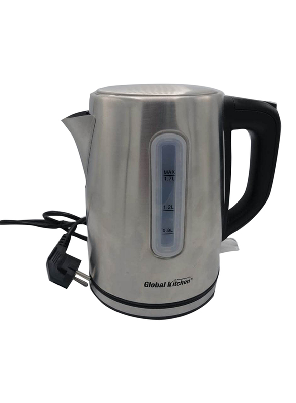 

Generic 1.7L Global Kitchen Germany Cordless Electric Kettle, 2200W, Silver