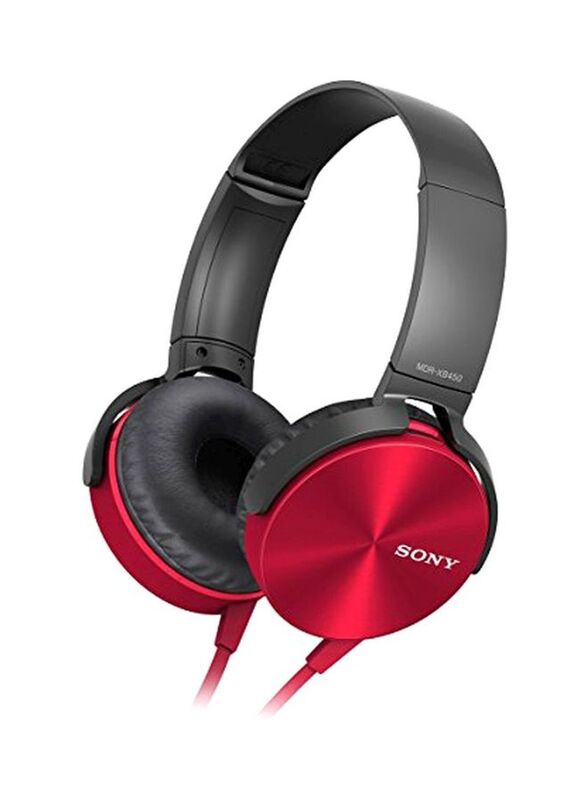 

Sony Wired Over-Ear Headphones, Red
