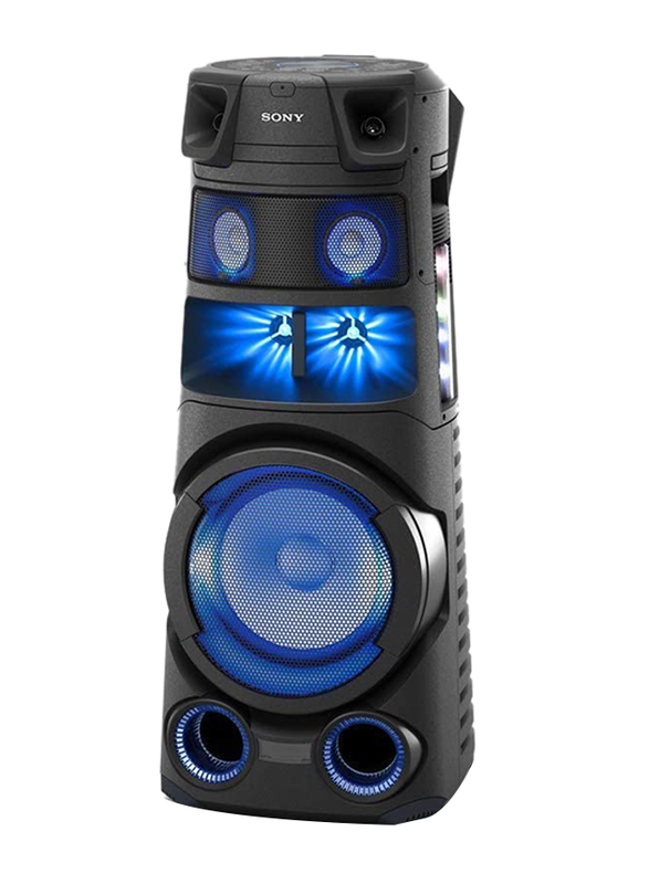 

Sony MHC-V83D High Power Audio System 360 Degree Light and Sound Portable Bluetooth Speaker, Black