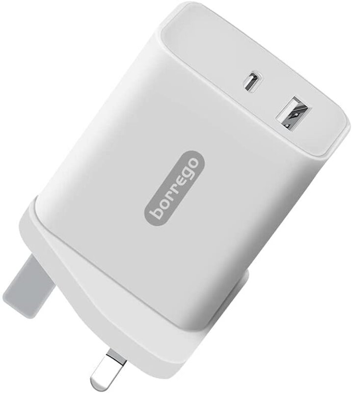 

Borrego PD PC01 Fast Ul Wall Charger,18W, White