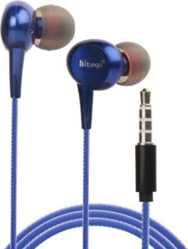 

Hitage HB-131 Plus Wired In-Ear Earphones With Mic, Blue