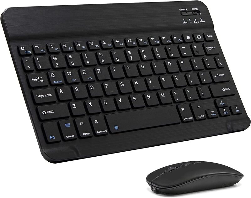 

Xukinroy Ultra Slim Bluetooth English Keyboard and Mouse Combo, Black