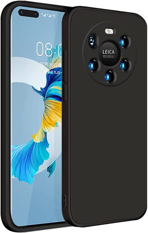 

Eabhulie Huawei Mate 40 Pro+ Silicone Back Mobile Phone Case Cover, Black
