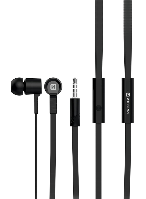 

Swissten YS-D2 3.5 mm Jack In-Ear Earphone with Mic, Black