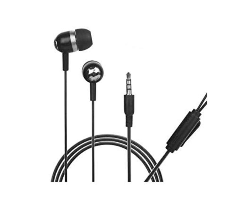 

Hitage Champ Wired In-Ear Headset With Mic, Black