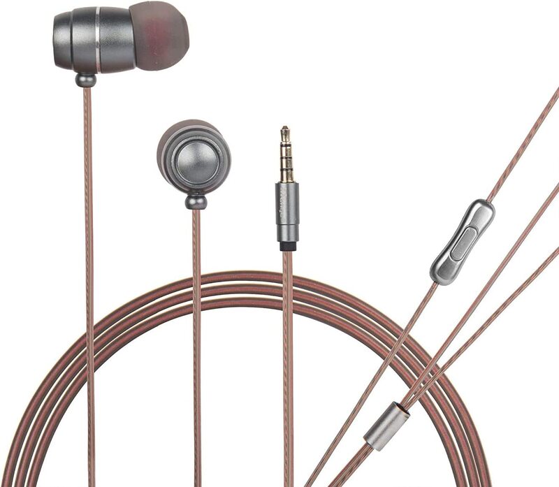 

Hitage Mh-78 Metal Stereo Wired In-Ear Earphones, Black